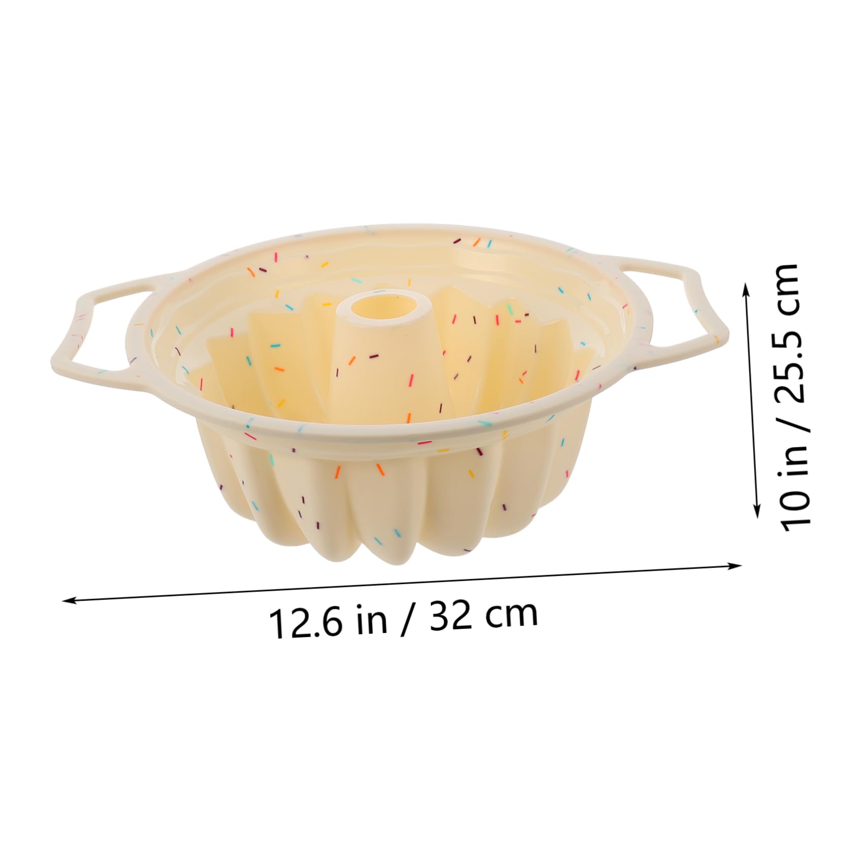 Cabilock 1Pc Non Stick Silicone Round Cake Mold with Metal Frame Baking Tray for Desserts Easy to Use for Home Baking Parties and Special Occasions