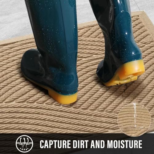 Sturdyfrontdoormatabsorbentmuddydirtresistwelcomedoormatsoutdoorindoorstainandfaderesistantnonslipbackingentrymatlowprofiledoormatforentryway2917beige Urban Country Home Decor Sturdy front door mat absorbent muddy dirt resist welcome door mats outdoor indoor stain and fade resistant non slip backing entry mat low profile doormat for entryway 2917 beige urban country home decor