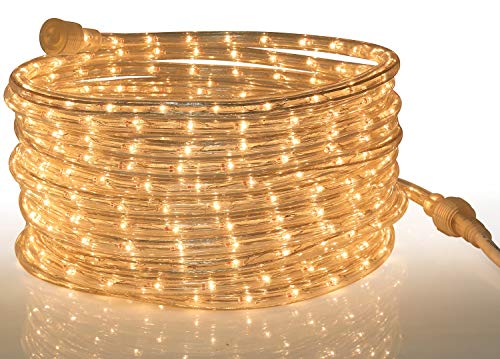 Tupkee Rope Light Clear - for Indoor and Outdoor use, 24 Feet