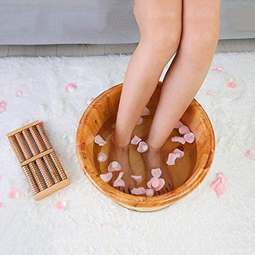 Baño de pies de madera con tapa y aroma natural miniatura 3