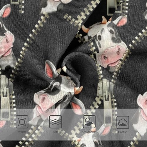Joisal Cows Behind Open Zipper Little Girl Panties Girls Underwear Toddler Cotton Fun Kids Briefs Undies 2t3