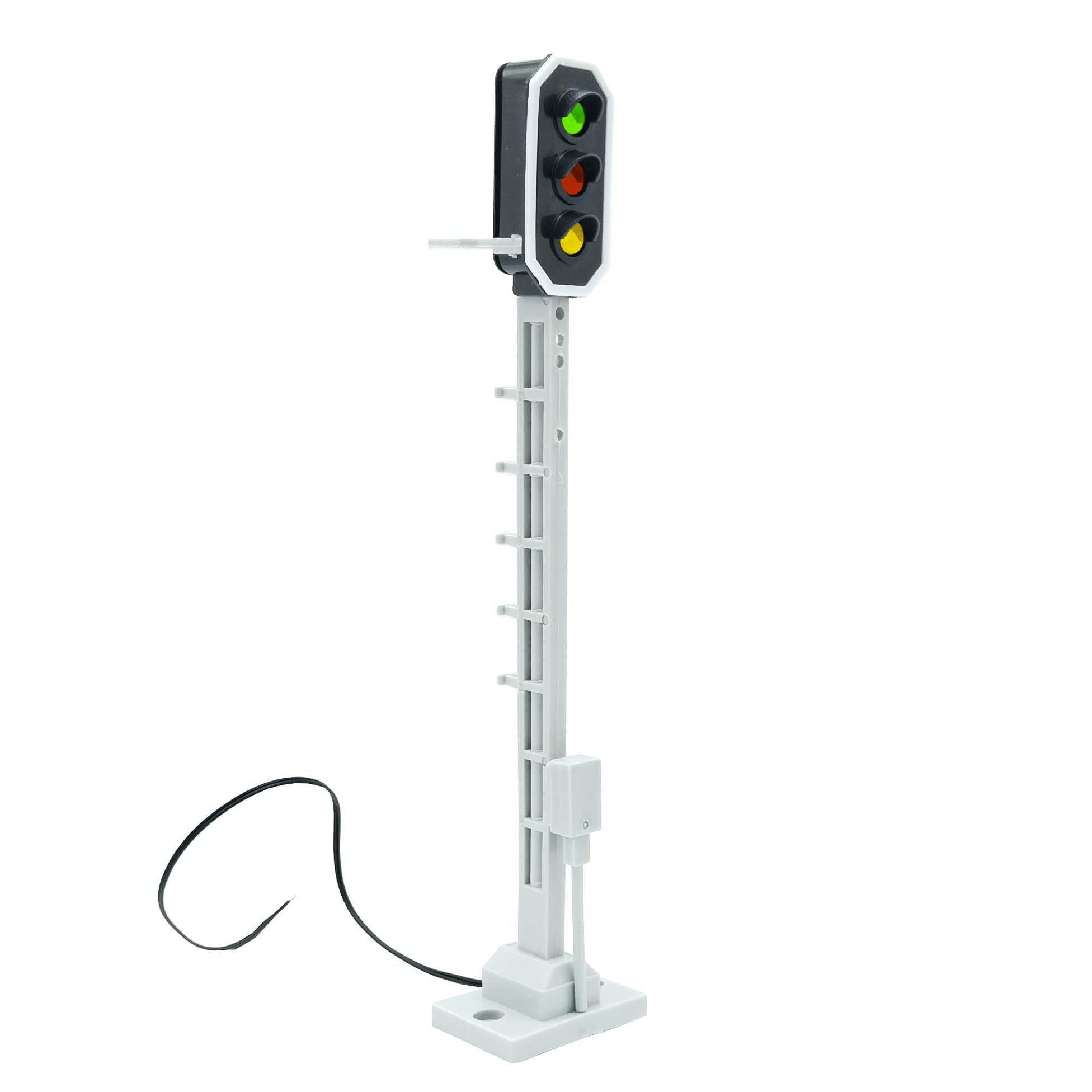Lichtsignal Typ L RhB für Spur G analog / digital mit Decoder und LEDs - Gartenbahn Spur G (3X 3-Fach)