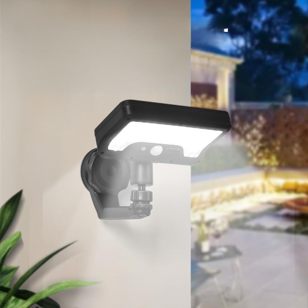 Solar Lights Outdoor Garden, 2 Pack Garden Wall Lights with Security Motion Sensor, 3 Modes, 92 LED Super Bright, Magnetic/Wall/Adhesive Mount, IP65 Waterproof Fence Light for Deck, Patio, Front Door