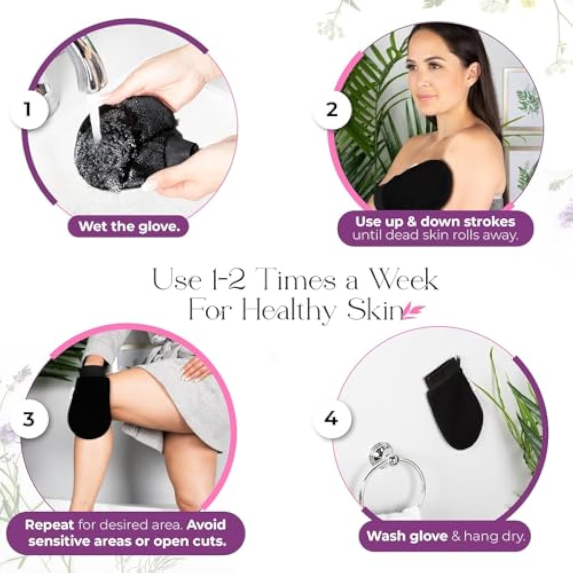 Dead Skin Remover Bath Gloves Exfoliating Gloves