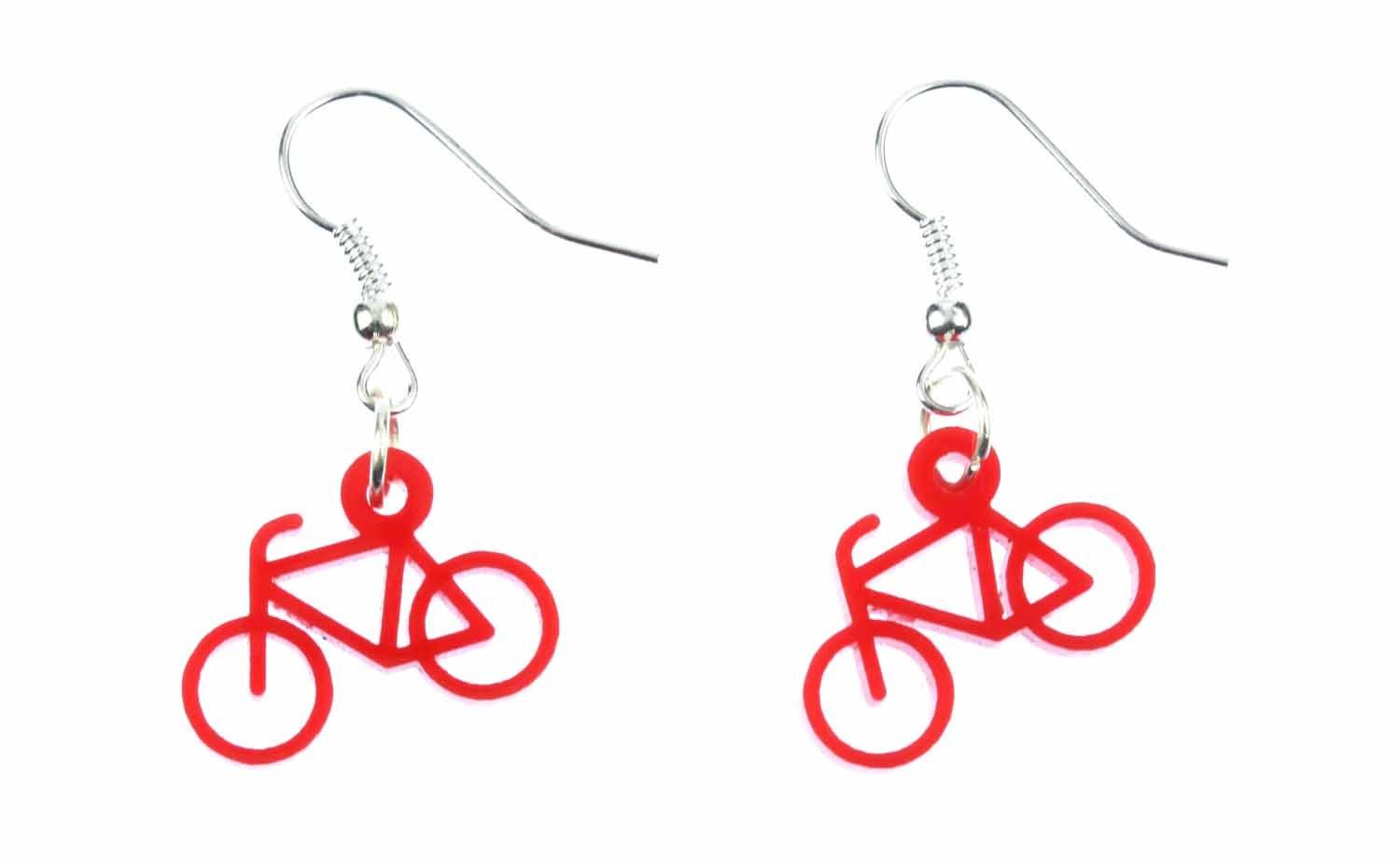 Boucles d'oreilles en VERRE ROUGE Nous faisons revivre l'histoire