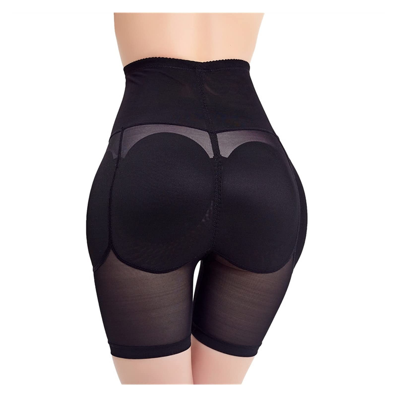 CMBSSTFC Damskie majtki modelują z wysokim stanem Wyściełane majtki Body Hip Enhancer Bezszwowe udo Szczuplejsza bielizna krótka (beżowy XX)