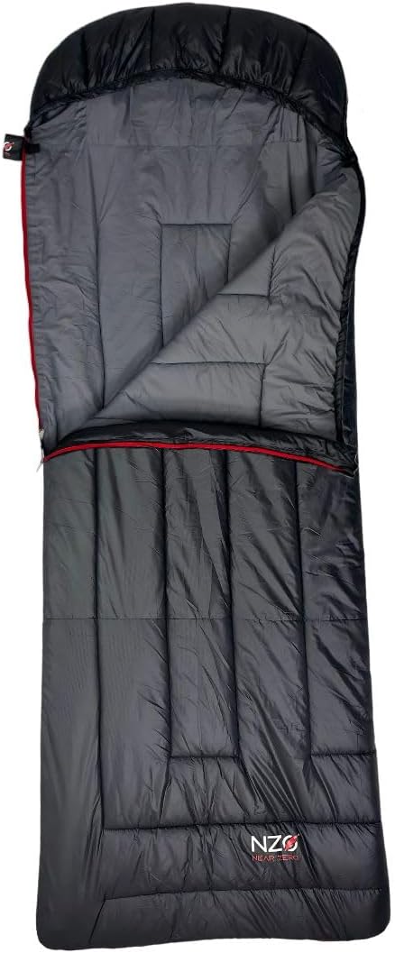 Near Zero Peralta 25°F Lightweight Sleeping Bag – Sorona Insulation for Outdoor Camping, Compact 2.5 lb Design, 20D Ripstop Nylon Shell – 86″x33″, Compresses to 10″x6″ Near Zero Peralta 25°F Lightweight Sleeping Bag – Sorona Insulation for Outdoor Camping, Compact 2.5 lb Design, 20D Ripstop Nylon Shell – 86″x33″, Compresses to 10″x6″