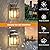 WIHTU Dusk to Dawn Outdoor Lighting Fixtures Wall Mount, Exterior Front Porch Light, Black Sensor Wall Sconce Lamp, Waterproof Wall Lantern, Anti Rust Outside Coach Lights for House, Doorway, Garage
