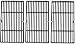 bbq factory Replacement Porcelain coated Cast Iron Cooking Grid Set of 3 for Select Gas Grill Models By Charbroil Grill Models:463268207,463268806 Gas Grill and Others