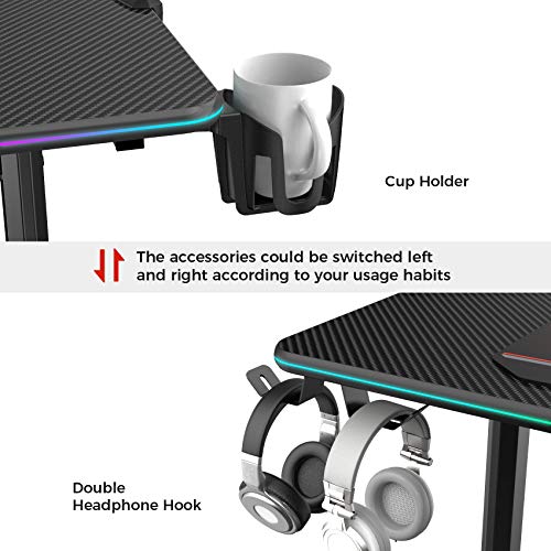 EUREKA ERGONOMIC Gaming Desk 112×60 cm - Image 5