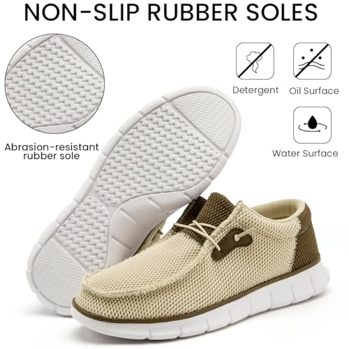 Image of EGMPDA Mens Slip on Loafers Boat Shoes Non Slip Walking Sports Shoes Driving Shoes Casual Office Shoes Gym Lightweight Comfortable Shoes