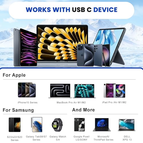 Image of Verilux 2Pack PD 60W Type C Cable Fast Charging 6.6FT, 480Mbps Data Cable C Type Fast Charging for iPhone 17 /17 Pro /17 Pro Max /16 /15 Series, Galaxy S26 /S25 /S24 /S23 Note 20 MacBook Air
