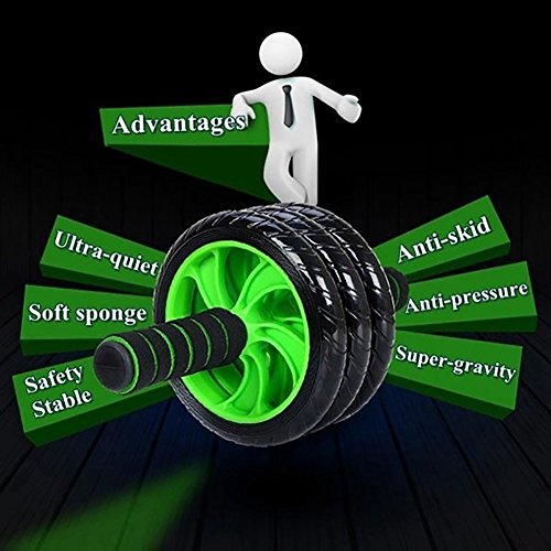 Wilitto LetomNet trainingsapparaat, roller, buikspiertraining, fitness, gym, thuistraingereedschap, zwart + groen - Image 8