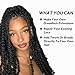 BigBeauty Afro Kinky Bulk 100% Human Hair Natural Black, 8 Inch 1Bundles/Pack 25g Ideal for Dredlock Extensions, Loc Repair, Twists, and Braids