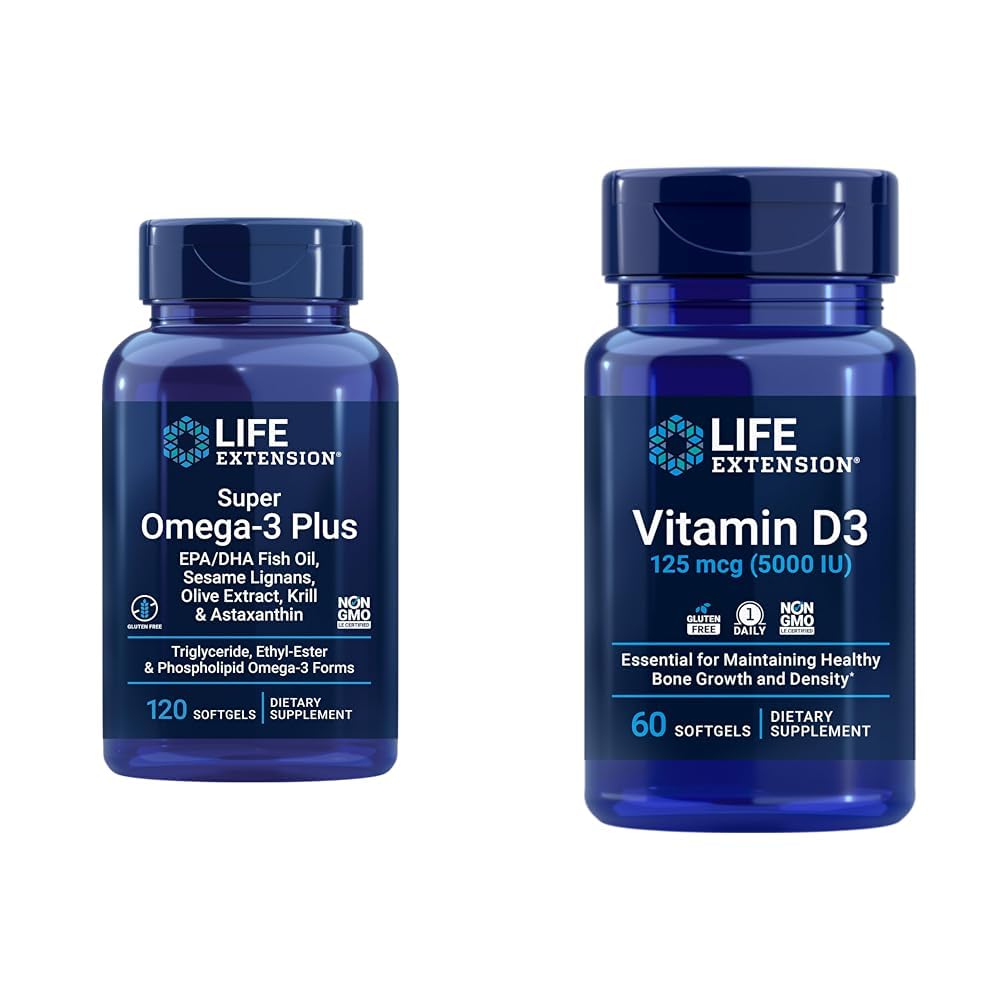 Amazon.com: Life Extension Super Omega-3 Plus EPA/DHA Fish Oil, Sesame ...