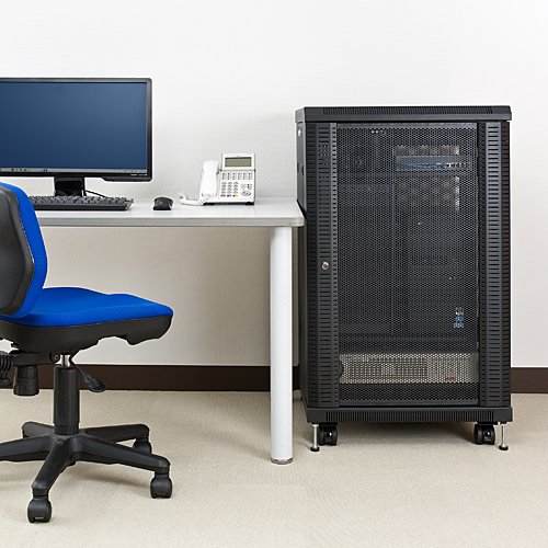 Amazon | イーサプライ 機器収納ラック サーバーラック 高さ99.5cm