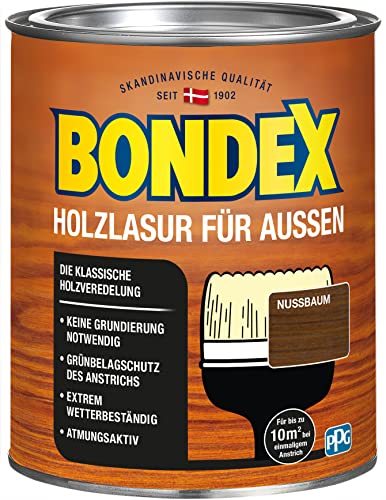 Bondex Holzlasur für Außen Nussbaum 0 75 l - 329657
