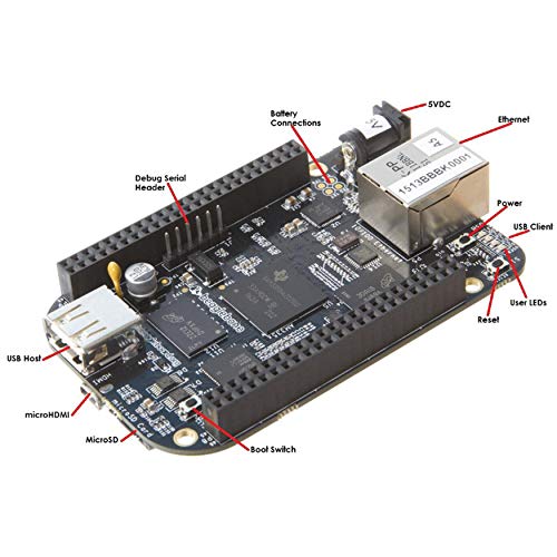 Image of BeagleBone Rev C With 4GB Flash Memory