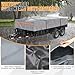 Kistrba 5W8L Dump & Utility Trailer Cover, 900D All-Weather Protection Waterproof Windproof Car Cover Compatible with Big Tex PJ Load Sure-Trac and Diamond C Trailers