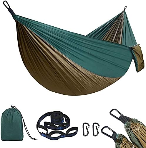 flintronic Camping Hammock Outdoor, 275 x 140 cm Lightweight Hammock, Load Capacity up to 300 kg, Breathable, Quick-drying & Portable for Patio, Yard, Camping, Travel, Beach ( Carrying Bag Included )