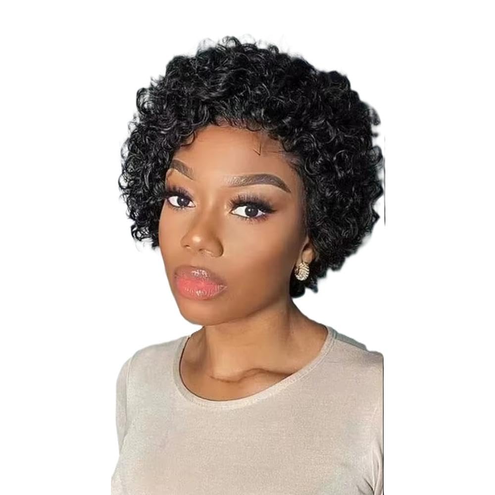 Haarpflege 13x4 Spitze Frontal Echthaar Perücke Kurze Bob Perücken Für Frauen(Full Machine Wig)