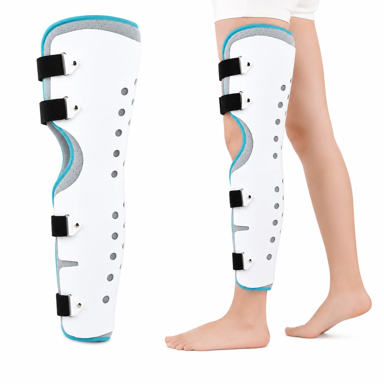Soporte de rodilla para hombres y mujeres, rodillera transpirable con estabilizador de rótula abierto y correas ajustables para alivio del dolor articular por artritis, rotura de menisco y uso de