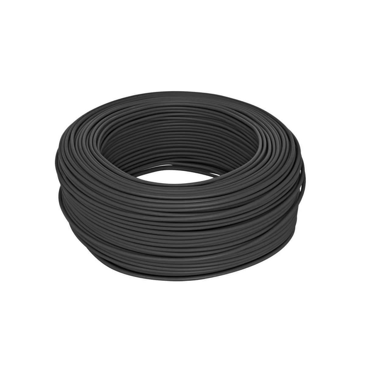 WITTKOWARE 1,5mm² H07V-K PVC Einzeladerleitung, Kabel feindrähtig (flexibel), Länge 100m, Farbe schwarz