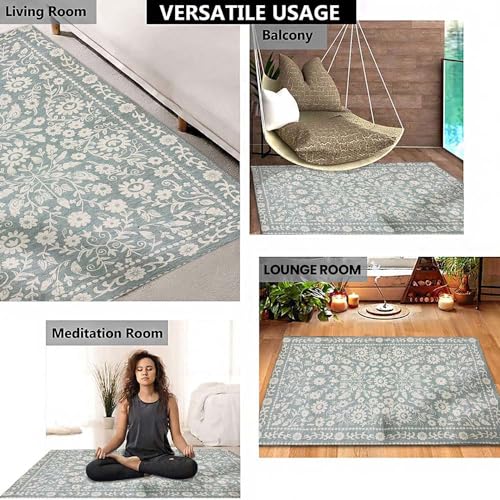 Image of Urban Space 3D Digital Printed Luxury Chenille Carpet Rug for Living Room, Bedroom Super Soft Floor Rug with Anti Slip Backing, Modern Carpet (4ft x 6ft - CR002)