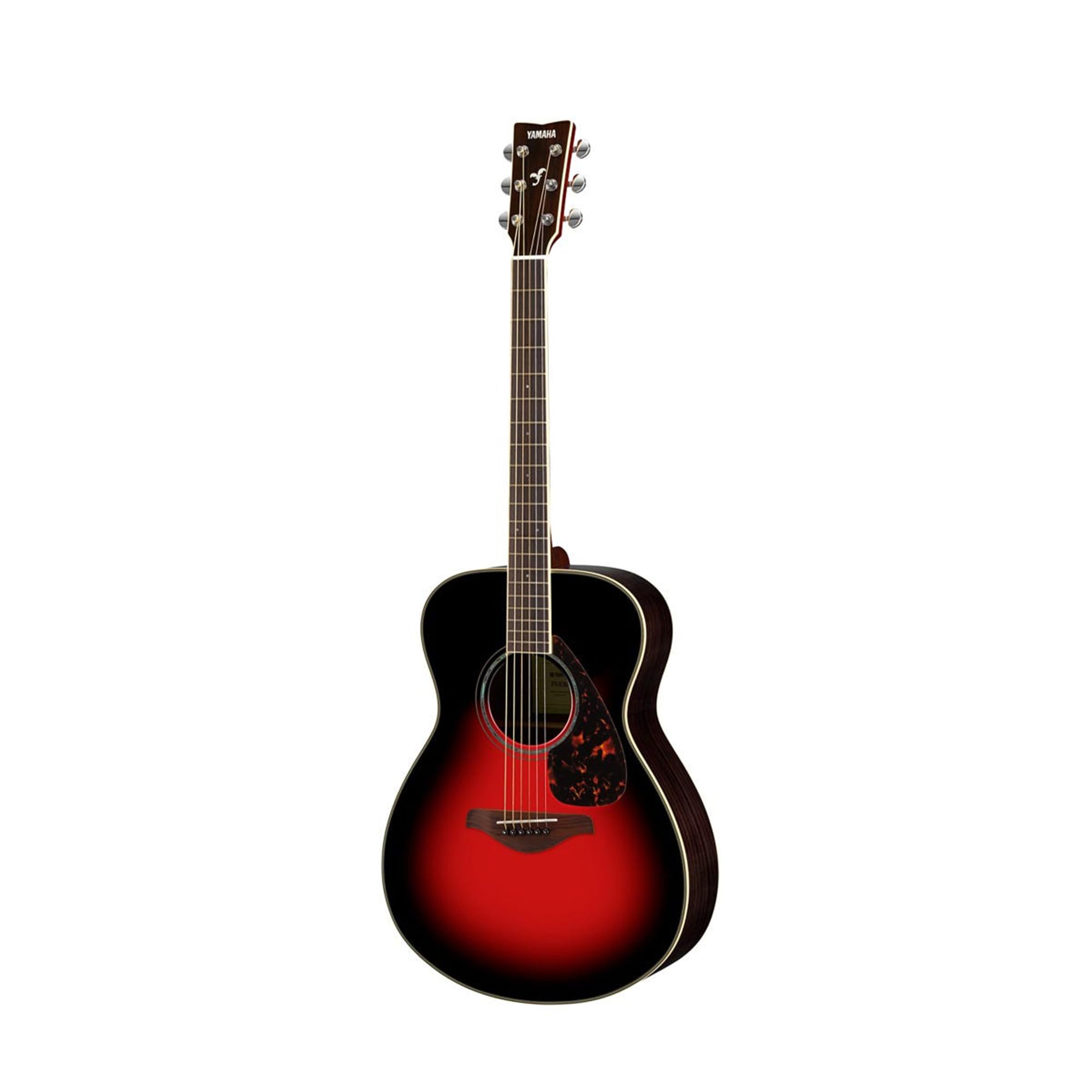 Yamaha FS830 Small Body Solid Top Acoustic Guitar, Dusk Sun Red