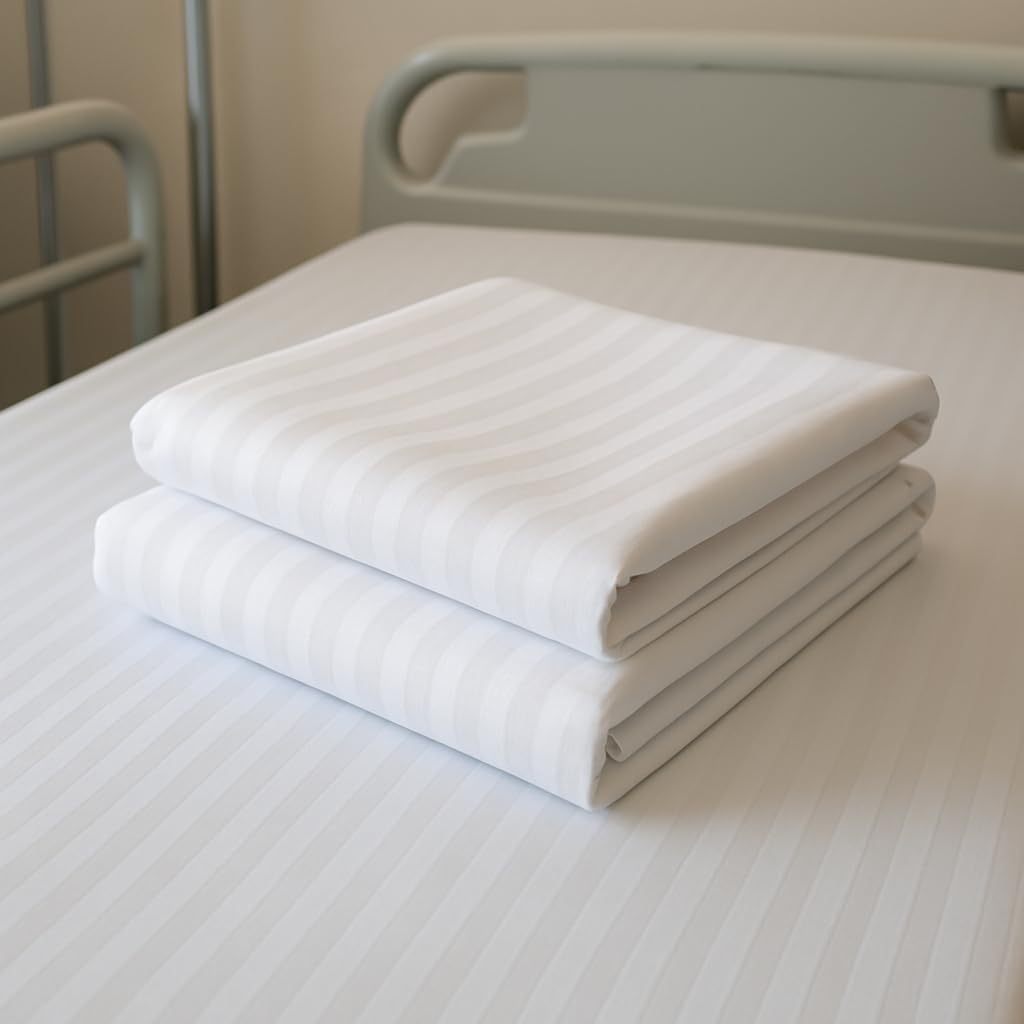 2 Pack Fitted Hospital Bed Sheets – 36” x 84” x 12” | Ultra Soft Double Brushed Microfiber | Deep Pocket Sheet with Full Elastic | Breathable, Durable & Wrinkle-Resistant – White