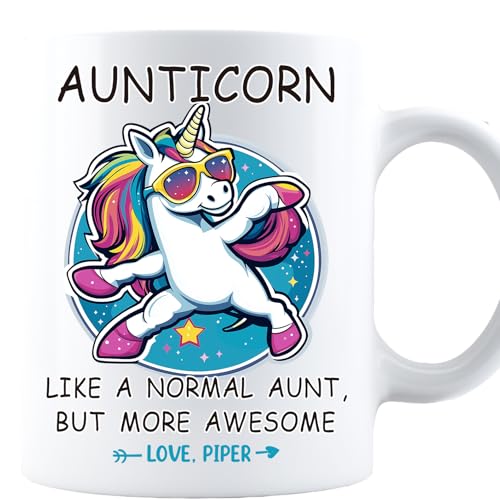 Perfectostore Mug cadeau pour tante avec inscription en anglais « Best Aunt Ever Gifts from nièce or nevew » blanc
