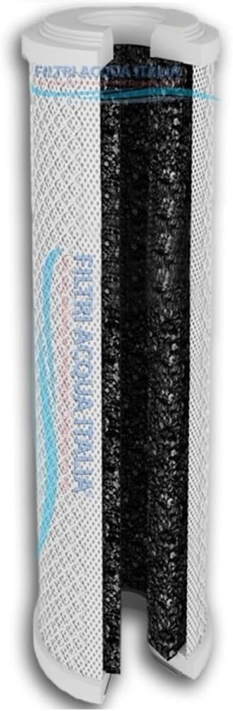 Cartuccia Carbon Block 5 Micron 10 Pollici CTO Filtro a carbone attivo per osmosi inversa Set 3 Pz. Filtri Acqua Italia®
