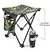 Small Folding Stool Portable, Mini Step Slacker Stool Camping Folding Chairs Outdoor, Lightwight Waterproof Collapsible Camp, Perfect for Fishing Traveling Hiking Beach Garden BBQ, Camouflage Green