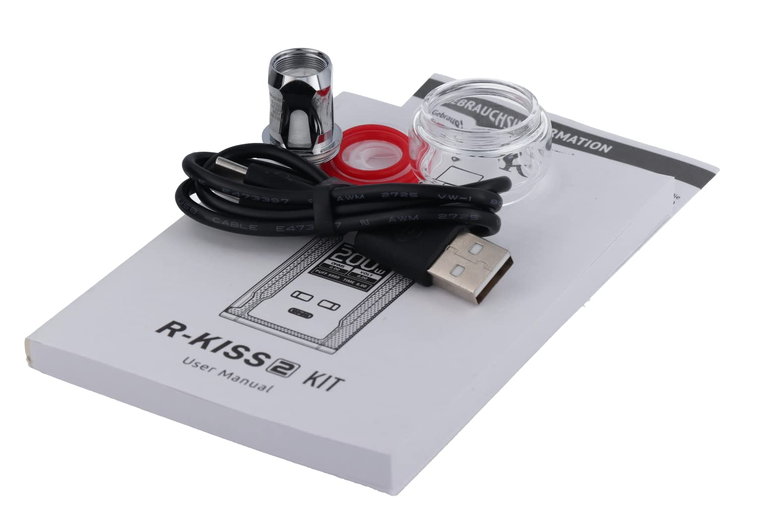 Smok R-Kiss 2 E Zigarette | 230 Watt Leistung | 5 ml Tankvolumen | Subohm-Dampfen grau