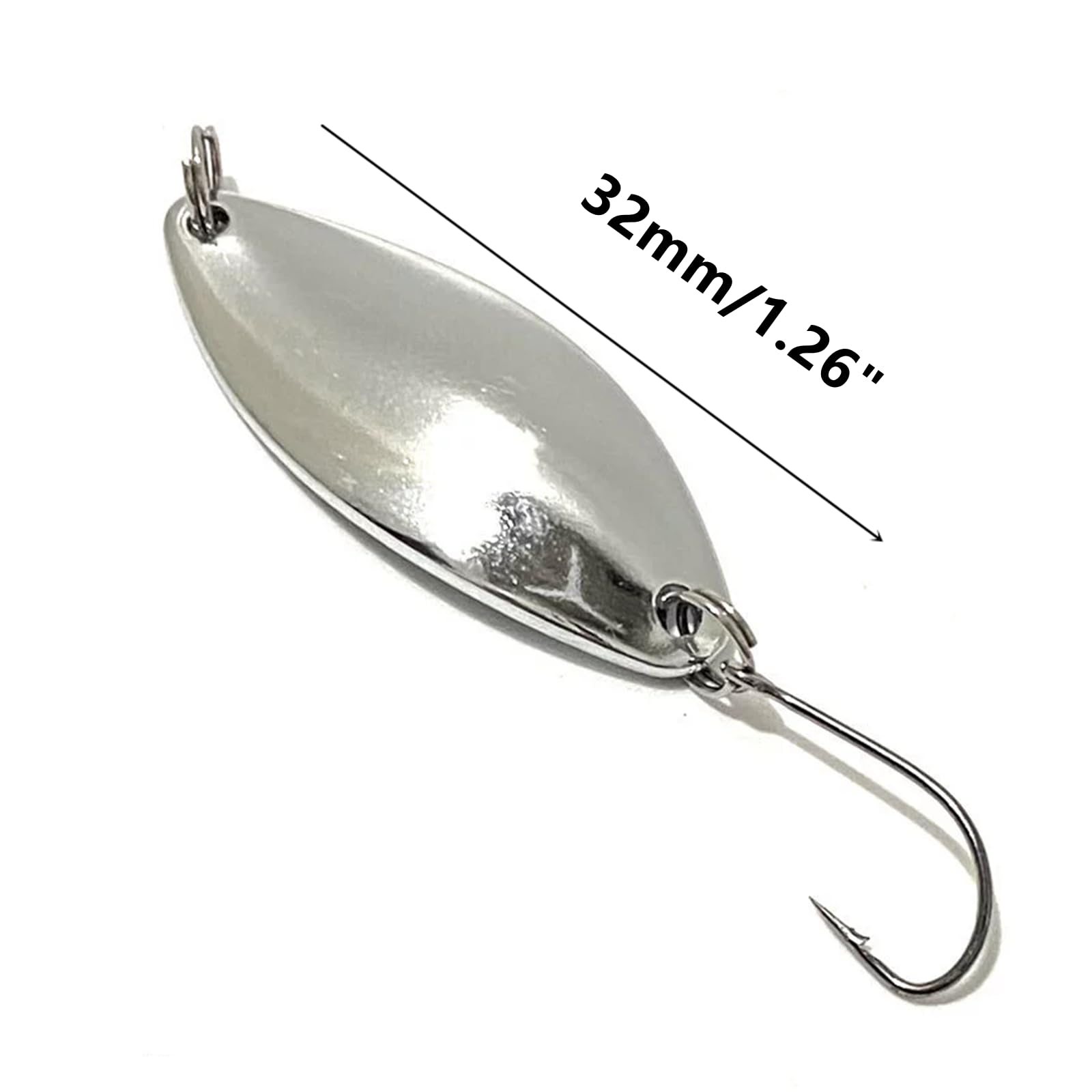 12 cucharas de pesca, señuelo duro, micro cuchara, señuelos de trucha, señuelos de lubina, cebos giratorios de metal duro para trucha de salmón, lubina, 2.5 g