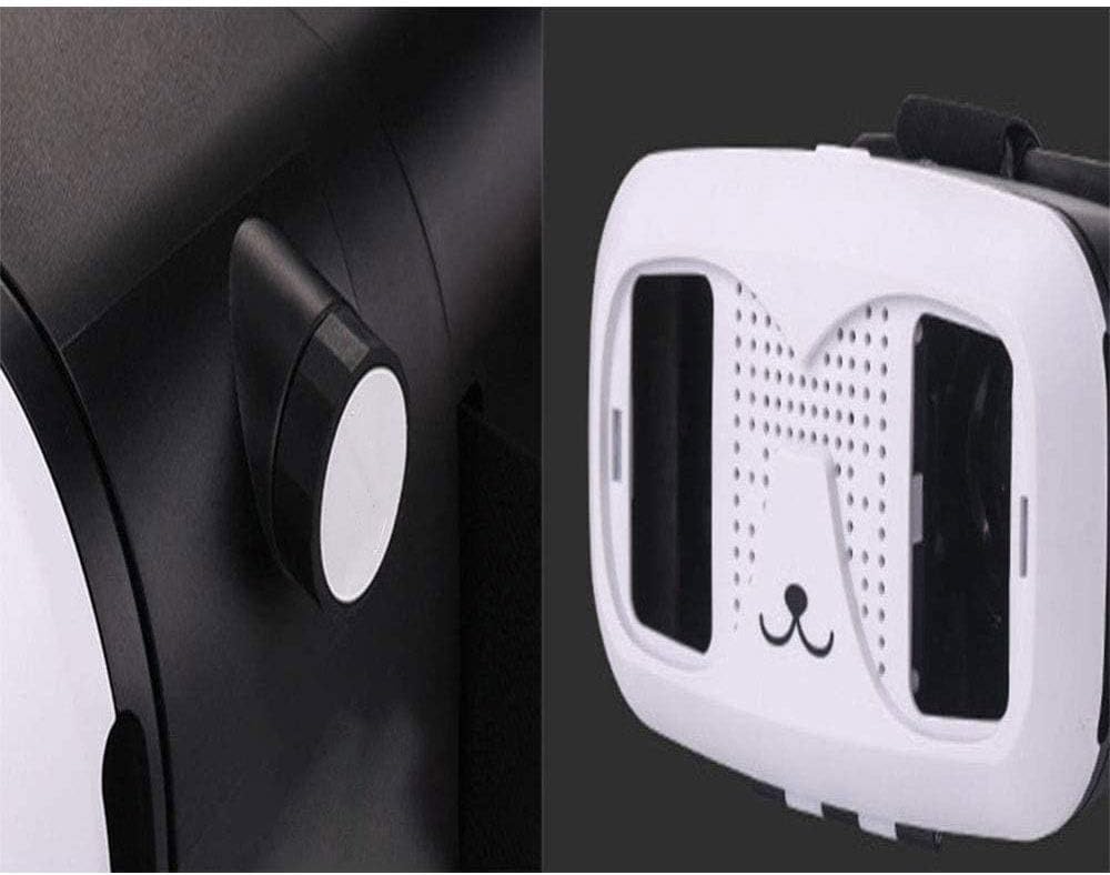 Headset 3D VR Glasses – High Definition Optical Lens Fully Adjustable Strap Focal and Object Distance – Perfect VR Headset for Any Phones 4.0" to 6.0"
