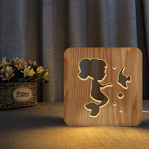 Lampe sirène 3D LED YH pour créer une ambiance magique dans la chambre enfant