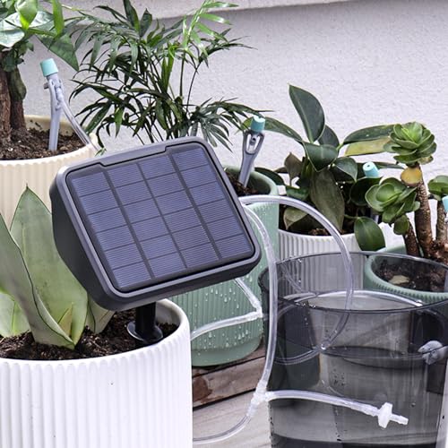 Kit solar automático de irrigação por gotejamento, de rega eficiente, temporizador, rega automática