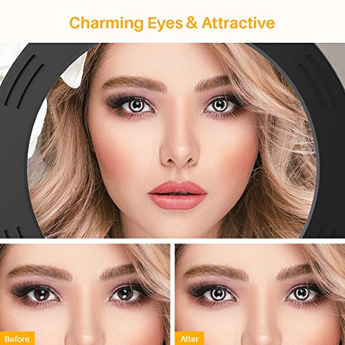 10.2\" Ring Light with Tripod Stand&Phone Holder,Anozer Dimmable Desktop Selfie Ring Light LED Camera Ringlight for Live Stream/Makeup/YouTube Video/Vlog/TIK Tok/Zoom,Compatible with iPhone&Android