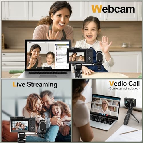 Cámara digital 48MP con video 4K y pantalla abatible negra miniatura 5