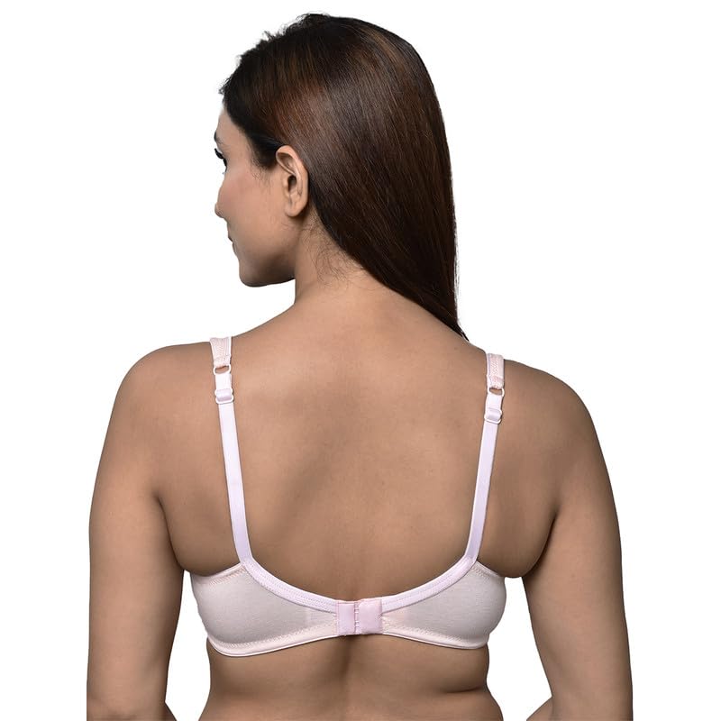 Image of Inner Sense Organic Cotton Bamboo Bra for Woman with Concentric Stitches I Full Coverage Bra for Heavy Bust with Side Support I Non Padded Innerwear with Wire-Free Design