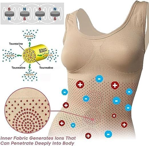 2PCS Tourmaline Sculpting Vest, Seamless Body Sculpting Vest, Ionic Shaping Vest for Women