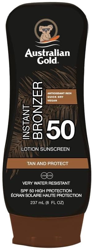 Australian Gold SPF50, Crema solare + Bronzer – 237 ml Australian Gold SPF50, Crema solare + Bronzer – 237 ml