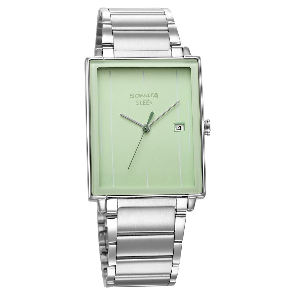 Sonata Sleek Green Dial Analog with Date Watch for Men-NS7148SM01 (B0BS3LS66Y) Amazon Price History, Amazon Price Tracker