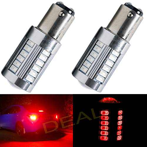 DEAL AUTO ELECTRIC PARTS 2pcs 1157/Bay15d Super Bright Red 33x 5630 SMD LED Bulbs For Turn Signal/Parking/Side Marker/Daytime Running/Fog/License Plate/Backup/Reverse/Stop/Brake/Head Light/Tail Lamp