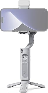 Jiangtao iSteady XE 3-Axis Smartphone Gimbal Stabilizer Portable Phone Vlog Gimbal Anti-shake with Magnetic LED Fill Light Mini Tripod 280g Load Capacity Replacement for iPhone 14/13/12/11 Android