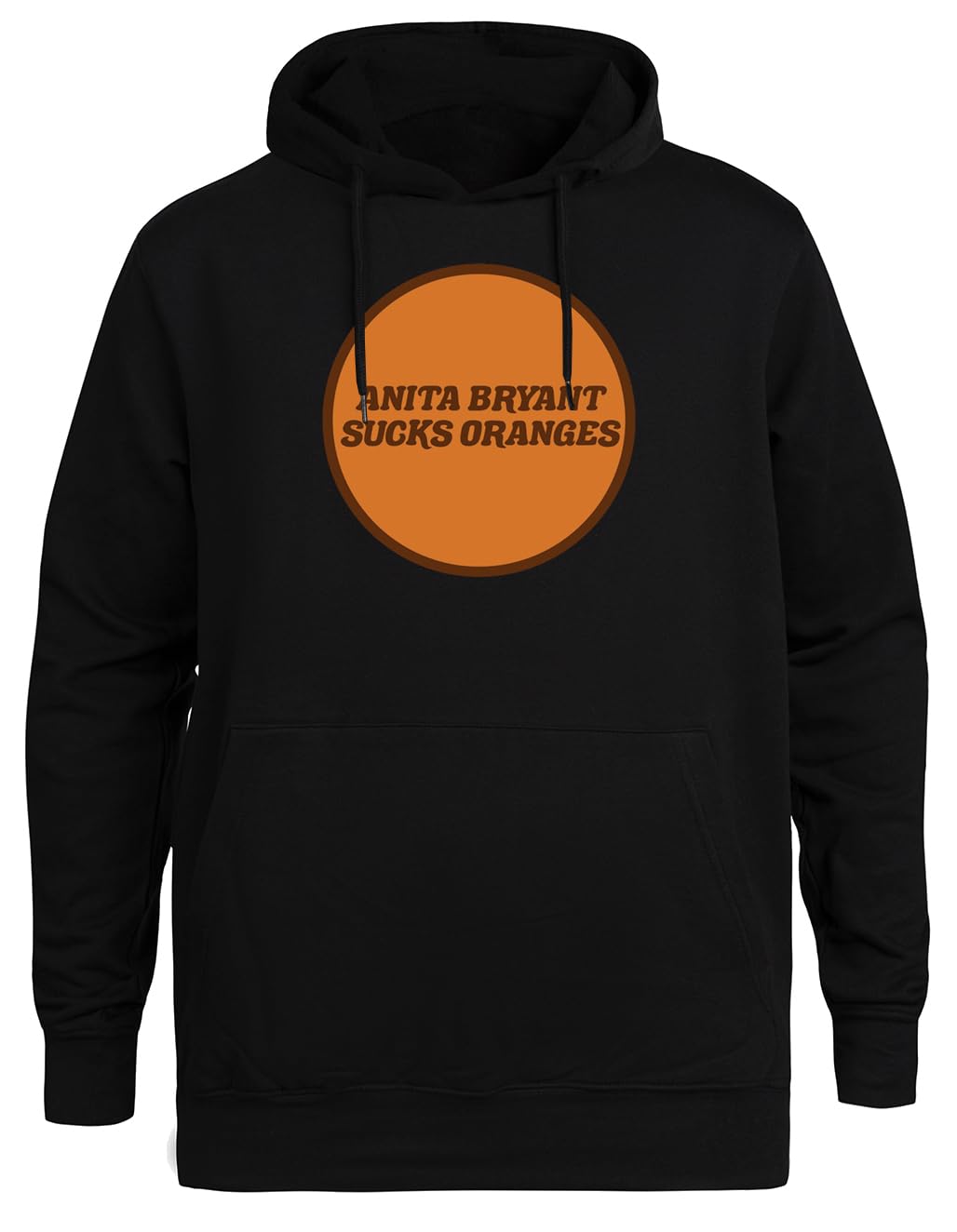 Anita Bryant Sucks Oranges Sudadera con Capucha Negra Unisex Chaqueta Ecológica Unisex Black Hoodie Eco-Friendly Hooded Jacket