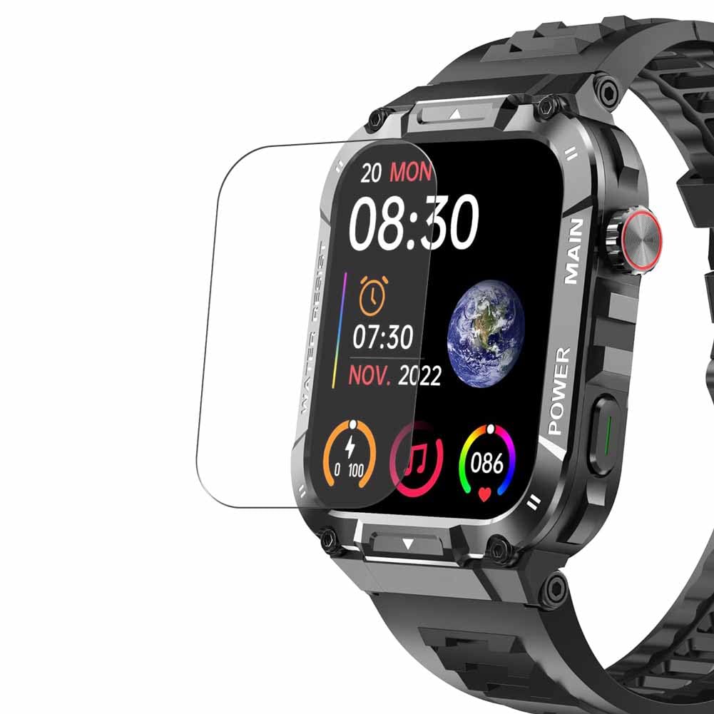 Puccy 3 Pack Screen Protector, compatible with Nihemin P66 1.96" smartwatch smart watch TPU Film Guard （ Not Tempered Glass Protectors）