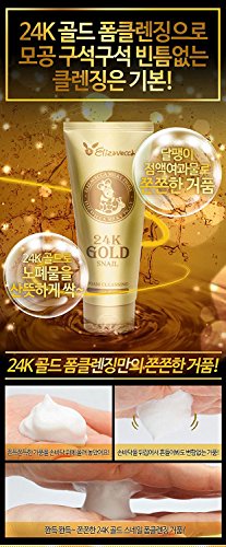 Elizavecca 24K FOAM Gold Snail Foam Cleansing 180Ml/6.09 Fl.Oz. thumb #1