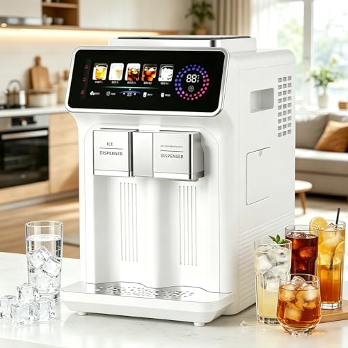 Fabricadora de Hielo 3 en 1 con Dispensador de Agua 5°C miniatura 1